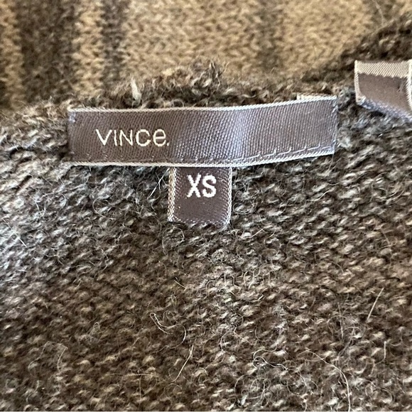 Vince Sophie Striped Blanket Cardigan Sweater Car Coat Wool Cashmere Yak Alpaca - Picture 5 of 7